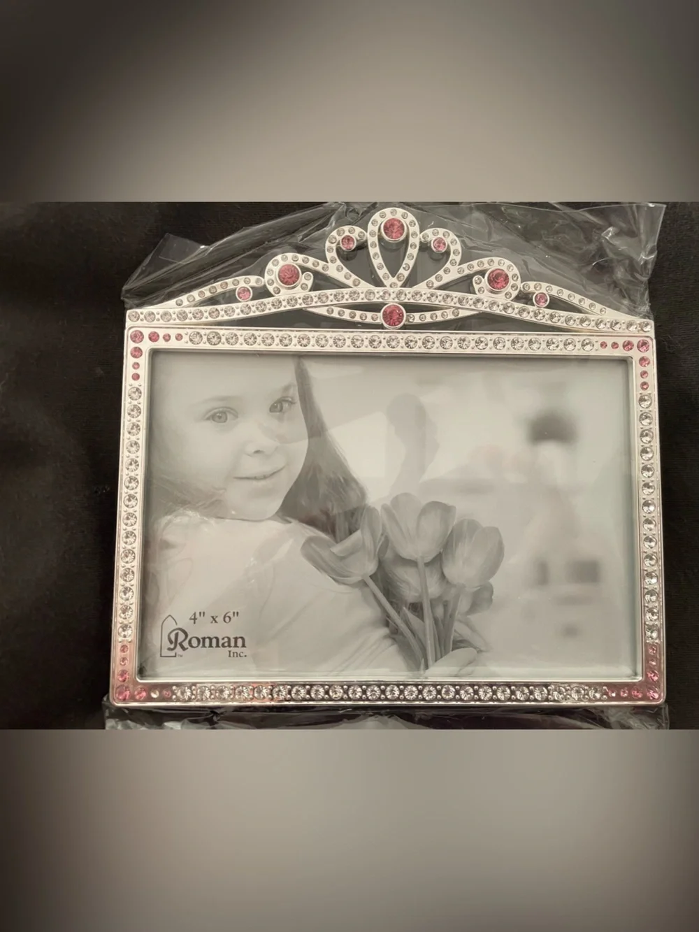 Princess crown photo frame 4x6 new